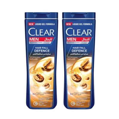 2x Clear Men's Anti-Dandruff Shampoo Hair fall Defence with coffee beans 2X360ml - Image 1 of 3