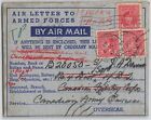 Canada 1943 WWII Military Air Letter Sydenham to CFC Forestry Corps Redirected