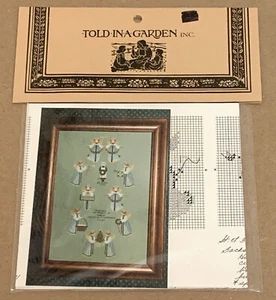 Told in a Garden Christmas "A Band of Angels" Amish Cross Stitch Pattern NIP - Picture 1 of 2