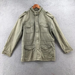 Chaqueta American Eagle Para Hombre M Verde Cuello Simulado Mangas Largas Bolsillos Delanteros Informal - Imagen 1 de 21