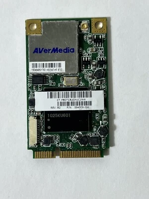 HP AVerMedia H323 594509-001 Digital/Analog ATSC/NTSC TV Tuner FM Mini PCIe Card - Image 1 of 4