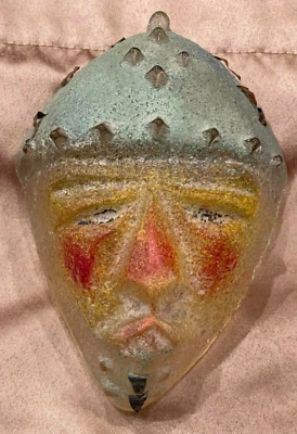 Máscara de vidrio artístico FIRMADA Diane Ferland - Cassandre Studios Canada Face Head De colección Foto 1 de 4