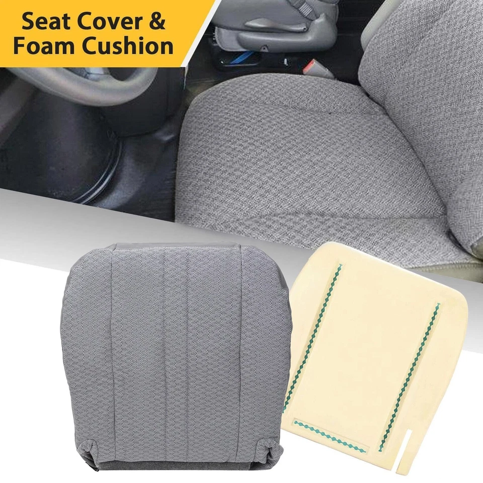Funda de asiento inferior del conductor + cojín de espuma para Chevy Express GMC Savana Van 03-14 Foto 1 de 4