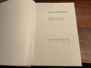 Infrared Radiation: Handbook Hardcover By Henry Hackforth - Picture 1 of 9