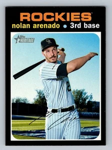2020 Topps Heritage #322 Nolan Arenado - Picture 1 of 2