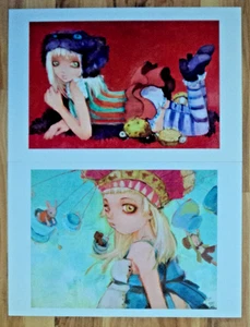 2 CAMILLA D'ERRICO Signed Limited Tea Party / Chesire Cat 2009 Alice Wonderland - Picture 1 of 5