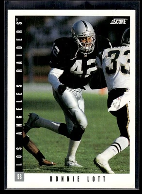 1993 Score Ronnie Lott Los Angeles Raiders #227 - Image 1 of 2