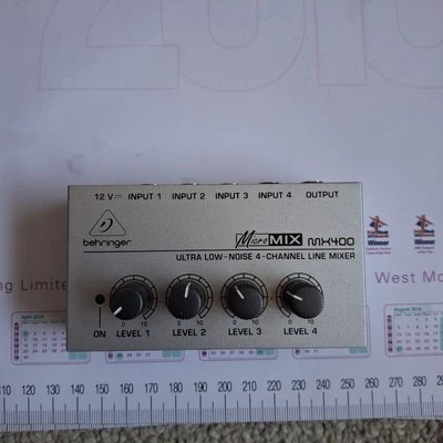 Behringer MicroMix MX400 4-Channel Line Mixer Low Noise - Image 1 of 4
