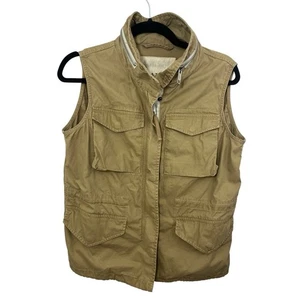 Ralph Lauren Denim & Supply Vest Tan Large Safari Fishing Military Field Women's - Picture 1 of 9