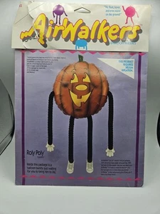 Vintage Halloween Jack o Lantern Air Walker 1987 Pumpkin Balloon Roly Poly New - Picture 1 of 2