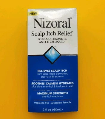 (EXP. JAN 2026)🏵️Nizoral | Scalp Itch Relief Liquid | Hydrocortisone 1% | 2oz - Image 1 of 4