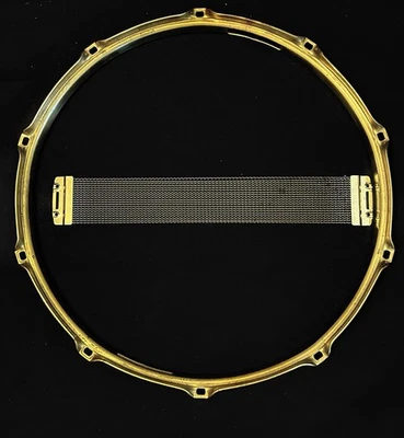 Argola de tarola 14" tom dourado e fios de tarola 13" tom dourado peças de reposição - Imagem 1 de 4