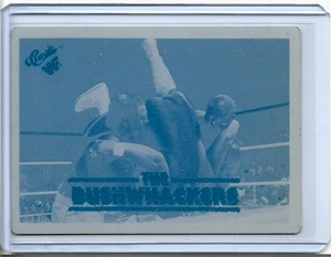 1/1 BUSHWHACKERS WRESTLING TAG TEAM 1990 CLASSIC CARDS PRINTING PLATE WWF 1 OF 1 - Picture 1 of 2