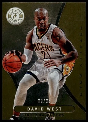 David West 2012-13 Panini totalmente certificado #198 totalmente dorado #/25 Foto 1 de 2