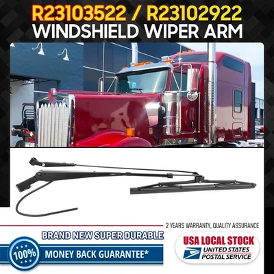 Nuevo brazo limpiaparabrisas delantero OEM R23103522 compatible con Kenworth W900 2001-2020 Foto 1 de 4