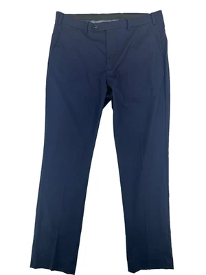 Alfani Men's Dress Pants 36x30 Navy Blue Slim Fit Solid Stretch - Image 1 of 4