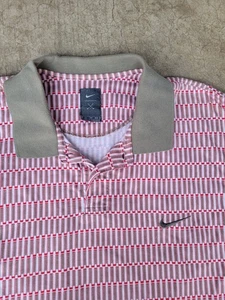 Vintage 90s Nike Golf Poloshirt Herren XL Tiger Woods Yin Yang Geometric  - Bild 1 von 6