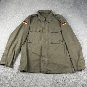 Giacca esercito moleskin tedesca vintage adulto taglia 8 verde oliva militare anni 80 - Foto 1 di 9