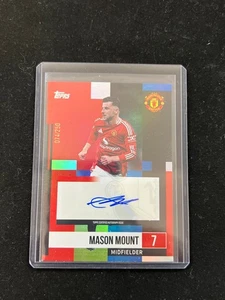 Mason Mount 2024-25 Topps Manchester United Team Set Base Auto Blue /250 - Picture 1 of 2