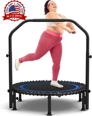Trampolin para ejercicio fitness de 40" adultos y ninos niños plegable brincolin - Image 1 of 4