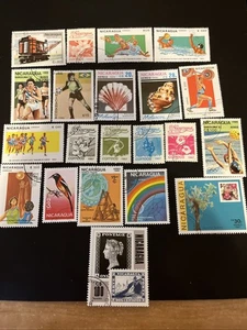 21 Nicaragua Used Latin America Stamps- Lot A-80765 - Picture 1 of 1