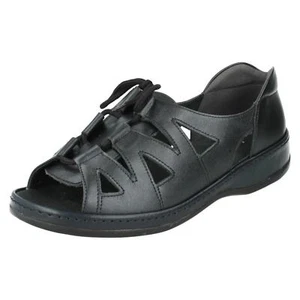 Scarpe da donna Cassie in pelle blu navy di Sandpiper vendita al dettaglio £ 25,00 - Foto 1 di 8