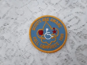 Pfadfinder Aufnäher Pfadfinder sind bewusst Herbst Camporee 1983 Behinderte - Bild 1 von 2