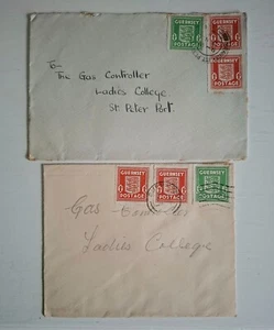 1943 Guernsey occupation stamps on covers see details - Picture 1 of 1
