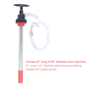 Pompa Trasferimento Olio Manuale Ingranaggio Manuale Pompa Olio Dispenser per Secchio 5 Galloni Secchio Pail - Foto 1 di 11