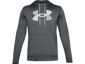 Under Armour Men's UA Fleece Big Logo Pullover Hoodie Sweatshirt Gray Large - Picture 1 of 1
