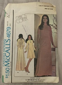Vtg 1975 McCALL'S #4679 - LADIES ELEGANT RETRO EVENING DRESS PATTERN Sz 8 - Picture 1 of 2