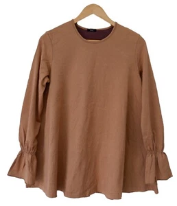 Yohji Yamamoto Y's bis Japan brown bell shaped stretchable tshirt medium large - Picture 1 of 9