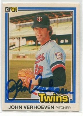 1981 Donruss John Verhoeven 564 HAND SIGNED AUTO AUTOGRAPH HA RETROGRAPH BUYBACK - Image 1 of 2