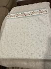 Laura Ashley Queen Flat Sheet Cottage Rose Floral 2 Pillowcases