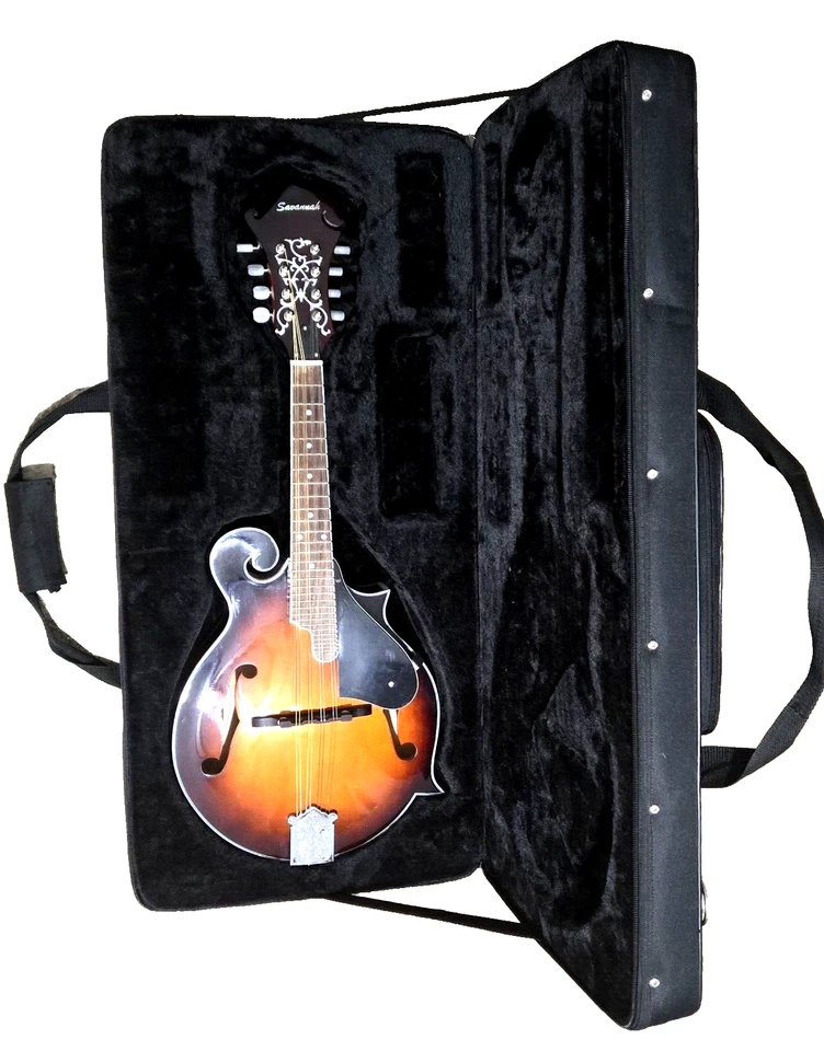 Vintage Savannah SF100 F-Style Mandolin With Rigid Formed/Interior Carrying Case - Image 1 of 4