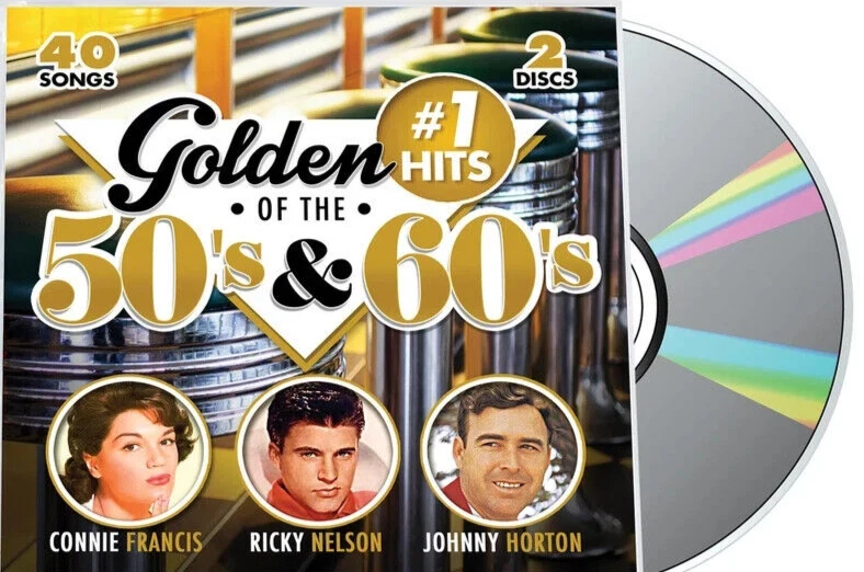 Golden #1 Hits of the 50's & 60's by Various (CD 2-Disc Set, 2018) - Image 1 of 1