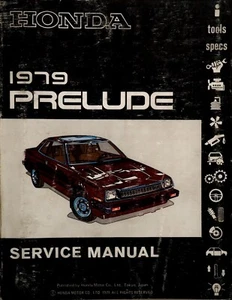 1979 Honda Prelude Factory Service Manual Original Shop Repair Book - Bild 1 von 4