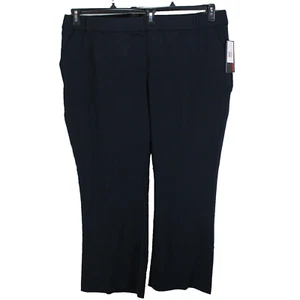 Briggs Perfect Fit Waistband Pants Womens Size 22W Navy Blue Straight Leg - Picture 1 of 5
