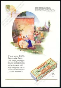 Wrigley's 1927 Doble Como Nuevo Goma Humpty Dumpty Arte Vintage Impresión Anuncio - Imagen 1 de 7
