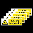 5x CCTV In Operation Window Stickers - All Sizes (MISC2R)