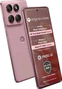 MOTOROLA Moto Edge 60 Fusion 5G-Factory Unlocked Dual SIM-8GB 256GB-PINK Zephyr - Picture 1 of 16