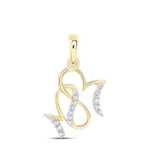 COLGANTE ""MAMÁ"" REGALO ORO AMARILLO 10K 1/12 CTW-DIA NK - Imagen 1 de 1