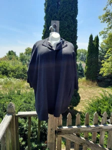 Abrigo suéter cómodo Eileen Fisher 100 % gris lana - para mujer talla grande 3X - Imagen 1 de 13