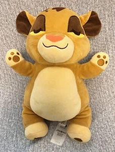 Disney Store Young SIMBA Cuddleez 13" Squishy Plush The Lion King Stuffed J11 - Picture 1 of 2
