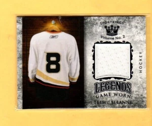TEEMU SELANNE 2020 SPORKKINGS Single Memorabilia Relic - Bild 1 von 2