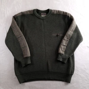Vintage Glenhusky Of Scotland Jumper Mens XL Green Wool - Picture 1 of 9