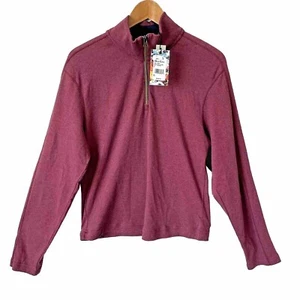 Robert Graham 1/4 Zip Pullover Hunts Sweater Mens Sz S Small Burgundy New $198 - Picture 1 of 8
