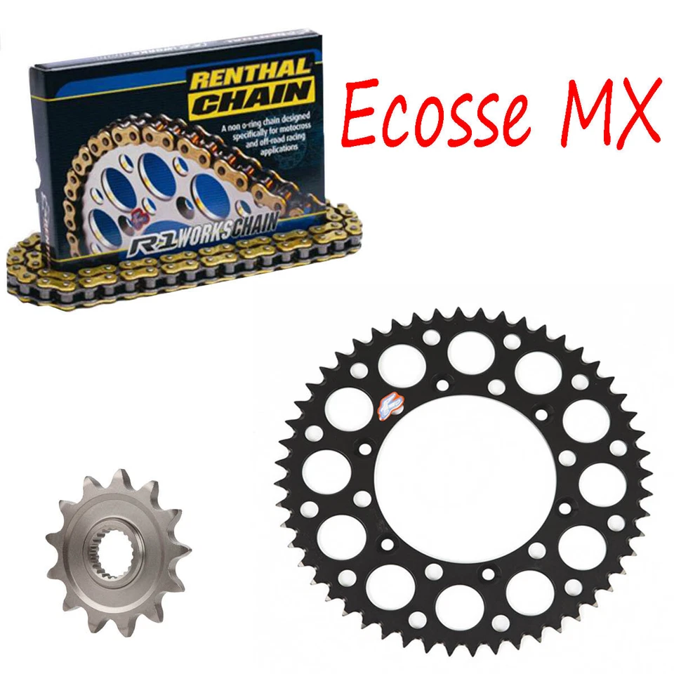 Yamaha YZ250F Renthal Heav Duty Gold Chain And Sprocket Kit BLACK - image 1 of 1