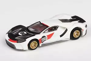 Ford GT Heritage #98 2021 AFX Mega G+ 22044 - blanco con molduras negras y rojas con - Imagen 1 de 6