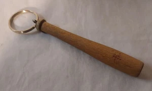 Vintage Wood Baseball Bat Keyring - Logo Faded - Very Good Condition - - Picture 1 of 4
